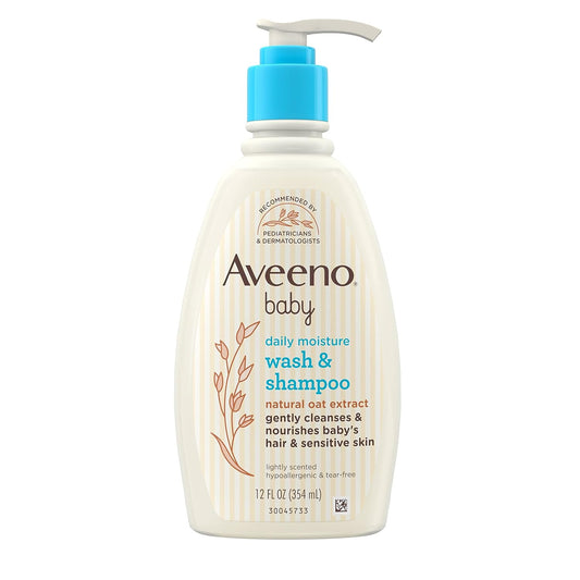 Aveeno Baby Daily Moisture Gentle Body Wash & Shampoo - 354 ml