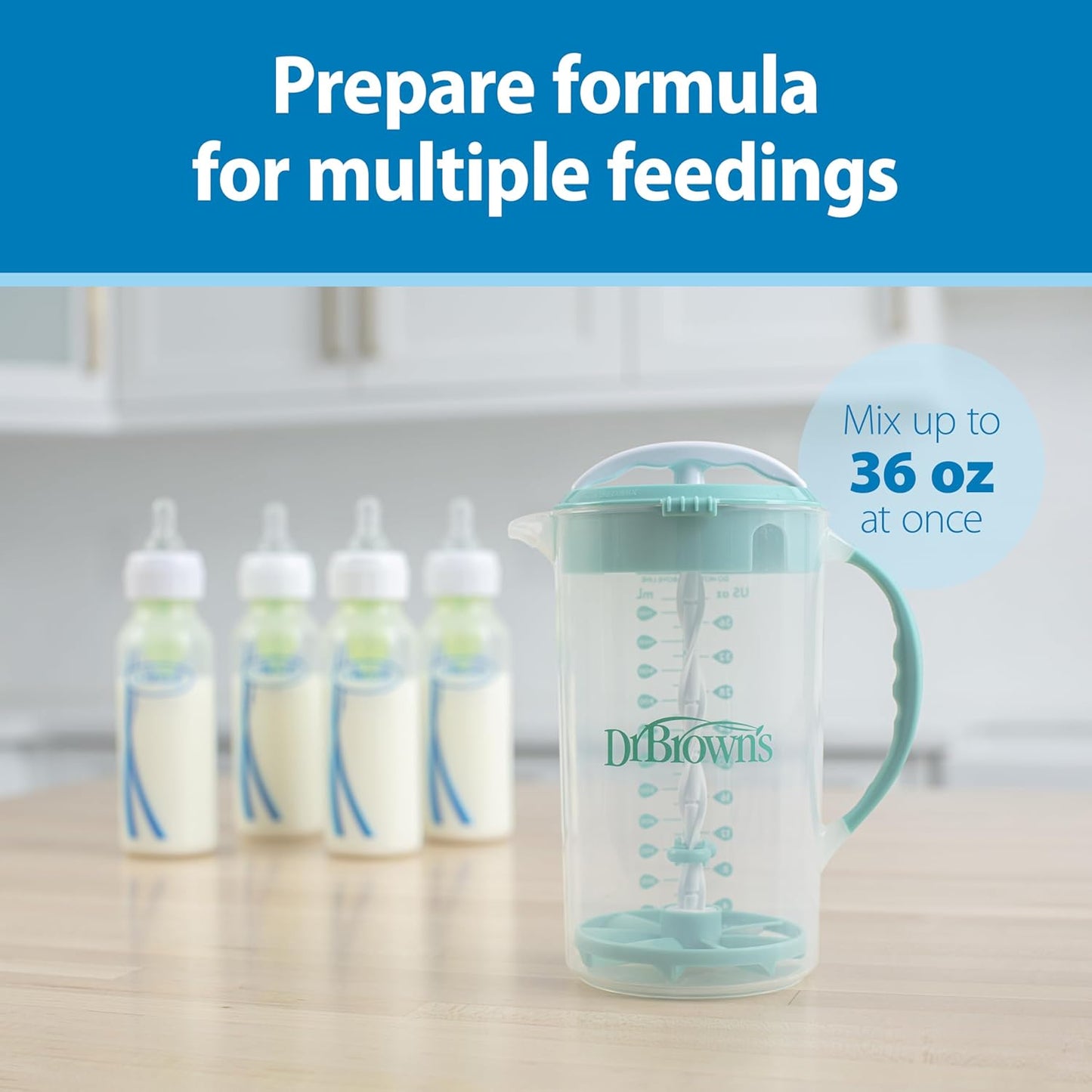 Dr Brown's Baby Formula Pitcher (Teal)