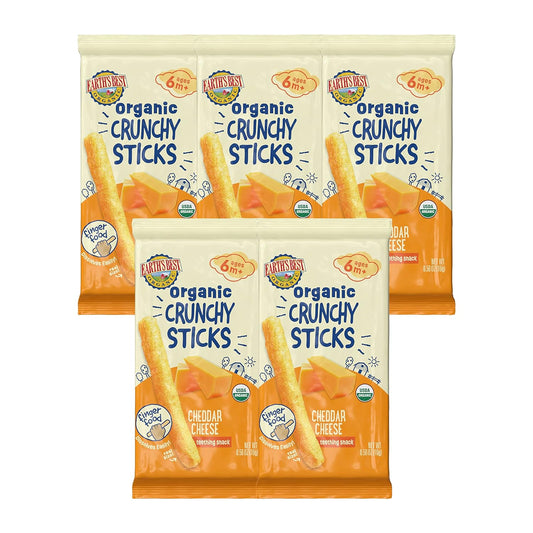 Earth's Best Organic Teething Snack, Cheddar Cheese Crunchy Sticks